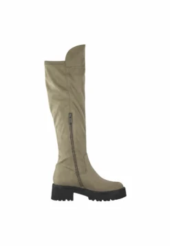 Tamaris Overknee Laarzen - Taupe -Tamaris Verkoopwinkel 0263fa037ad944448e87ab51976e883d