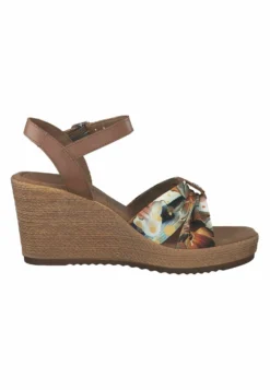 Tamaris Sandalen Met Sleehak - Cuoio Flower -Tamaris Verkoopwinkel 02c7ebc085f746199a615b0b6a08dee4