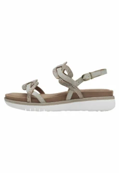 Tamaris Sandalen Met Plateauzool - Almond Comb