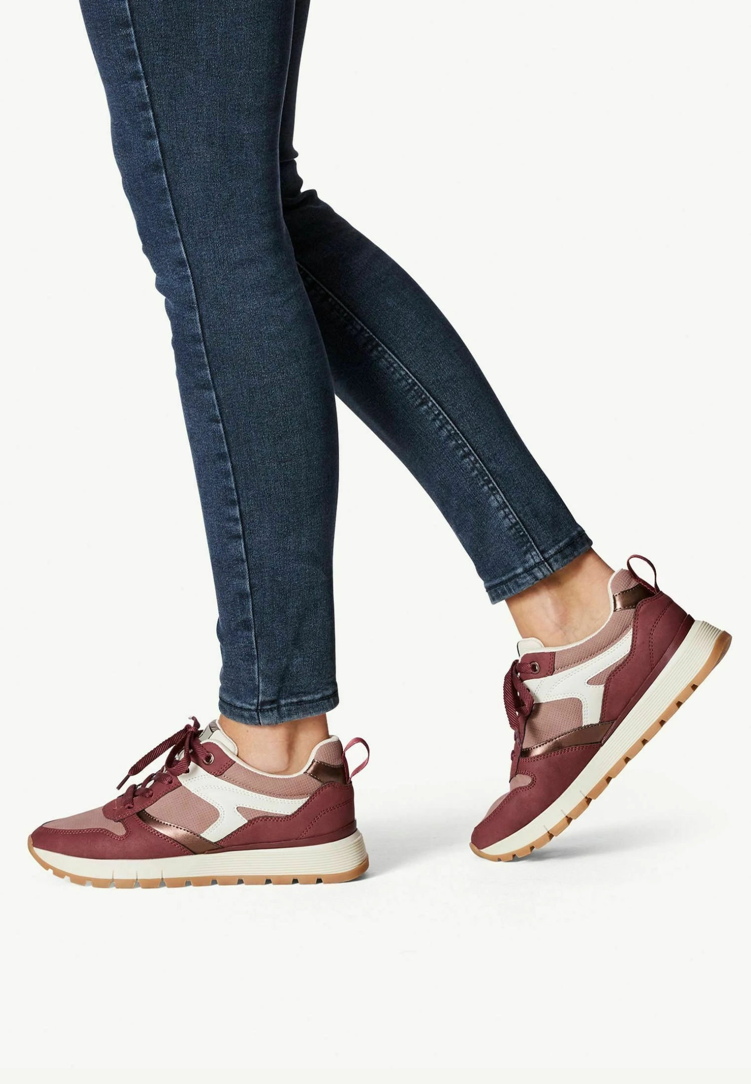 Tamaris Sneakers Laag - Mauve Comb 1 Tamaris Sneakers Laag - Mauve Comb