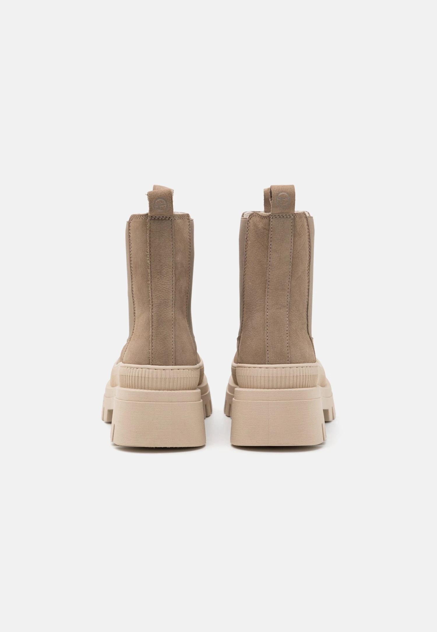 Tamaris Enkellaarsjes Met Plateauzool - Taupe 4 Tamaris Enkellaarsjes Met Plateauzool - Taupe - Afbeelding 4