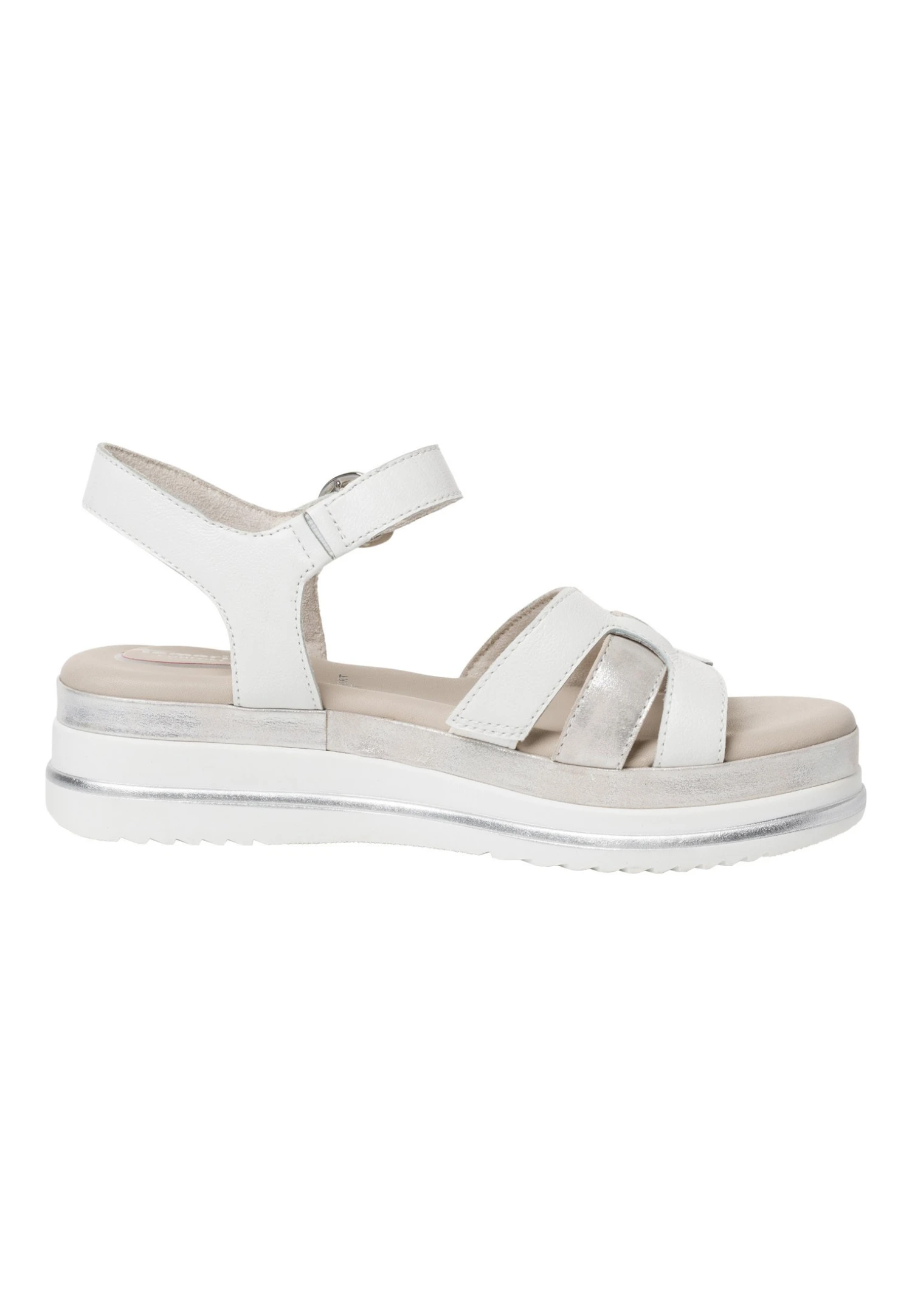 Tamaris Comfort - Sandalen Met Plateauzool - White Silver 6 Tamaris Comfort - Sandalen Met Plateauzool - White Silver - Afbeelding 6