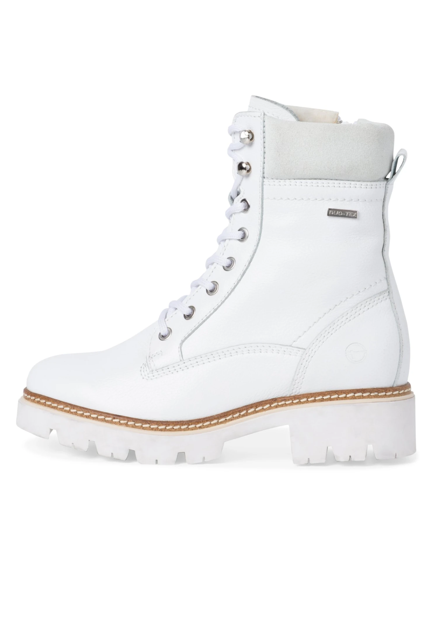 Tamaris Veterboots - White Leather 1 Tamaris Veterboots - White Leather