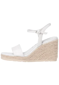 Tamaris Sandalen Met Sleehak - White