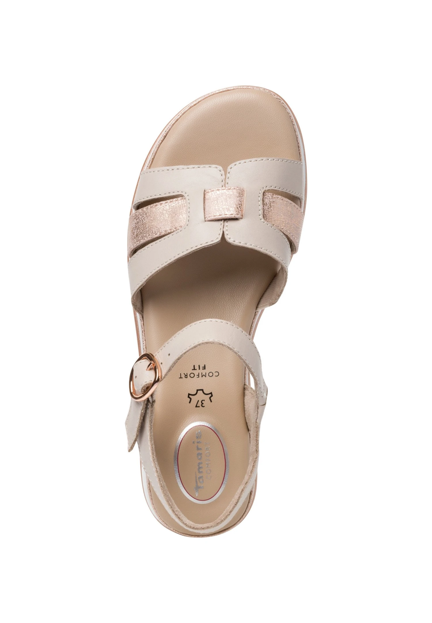Tamaris Comfort - Sandalen Met Plateauzool - Grey Rose 3 Tamaris Comfort - Sandalen Met Plateauzool - Grey Rose - Afbeelding 3