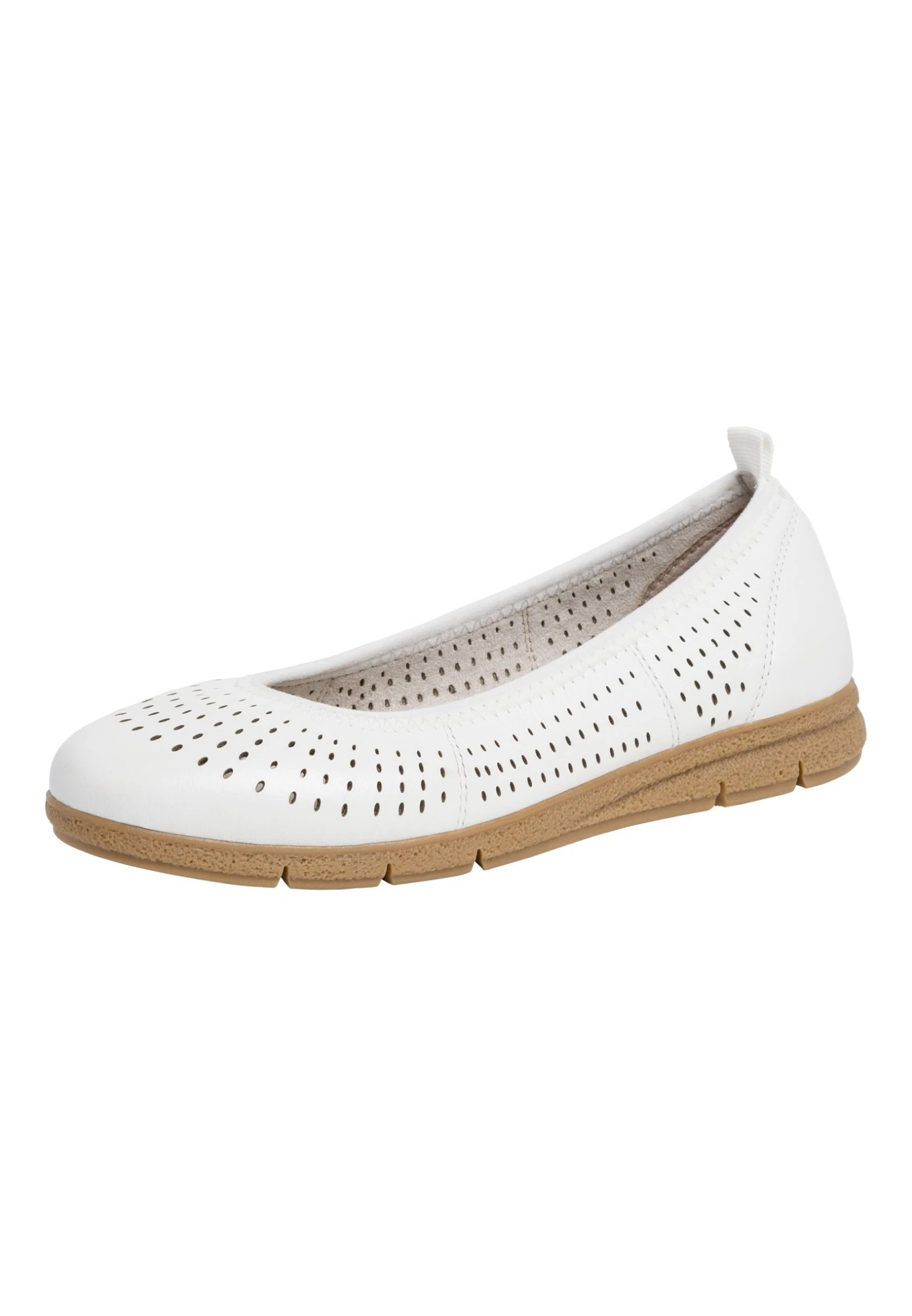 Tamaris Comfort- Ballerina'S - White Nappa 2 Tamaris Comfort- Ballerina'S - White Nappa - Afbeelding 2