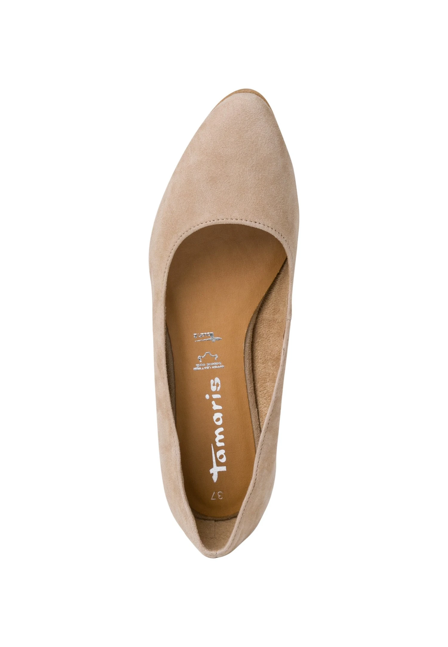 Tamaris Ballerina'S - Taupe 4 Tamaris Ballerina'S - Taupe - Afbeelding 4