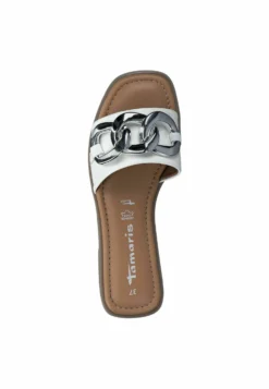 Tamaris Muiltjes - White Silver -Tamaris Verkoopwinkel 1e2e9cb66799494aab57a0304d5203f1
