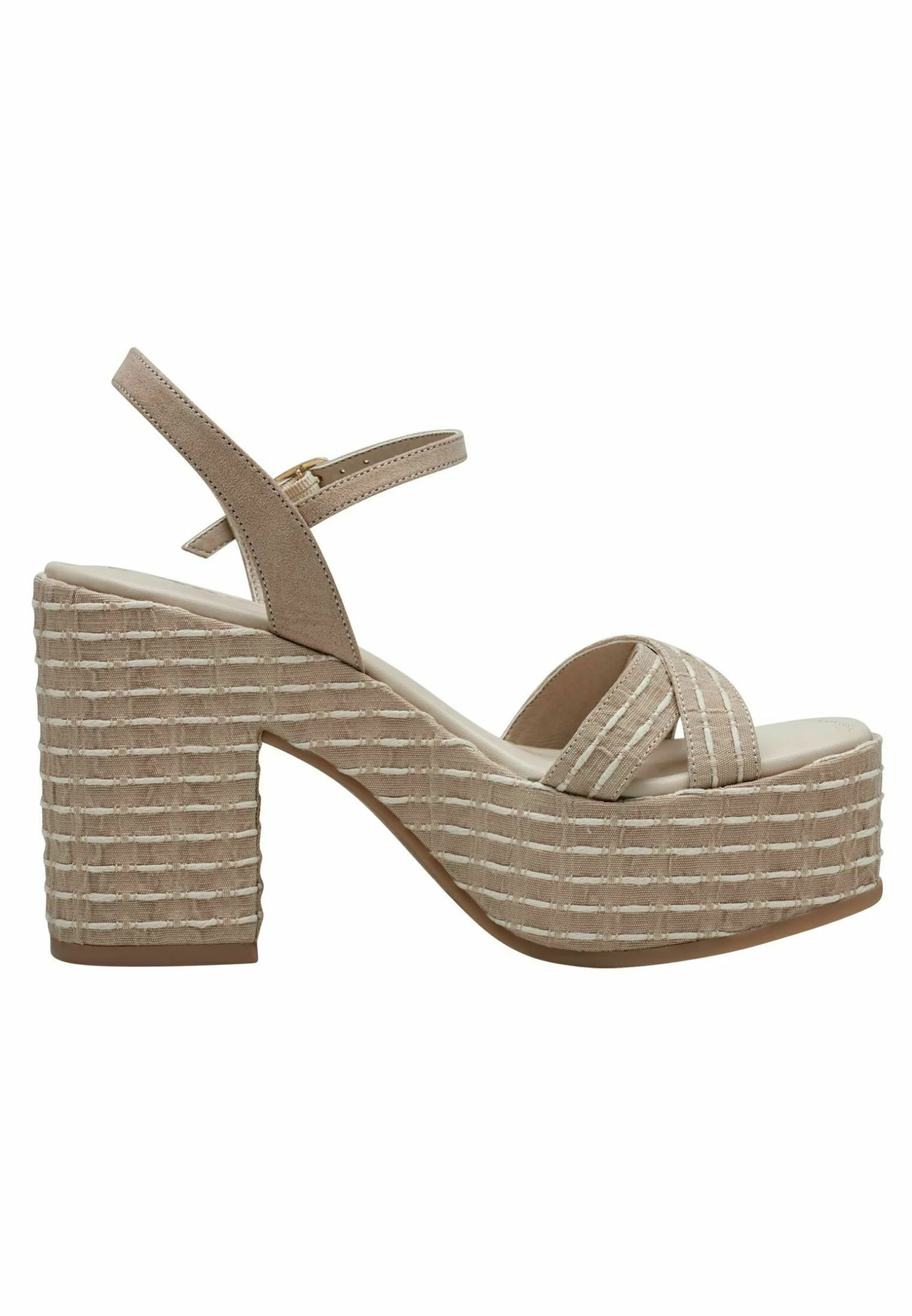 Tamaris Sandalen Met Hoge Hak - Beige Ivory 6 Tamaris Sandalen Met Hoge Hak - Beige Ivory - Afbeelding 6