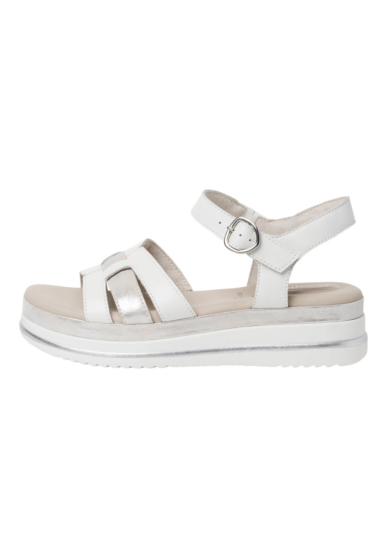 Tamaris Comfort - Sandalen Met Plateauzool - White Silver 1 Tamaris Comfort - Sandalen Met Plateauzool - White Silver