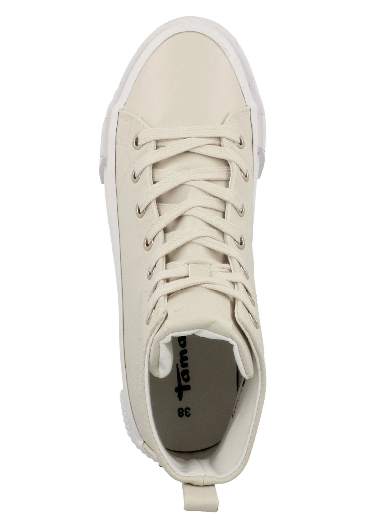 Tamaris Sneakers Hoog - Ivory Matt 3 Tamaris Sneakers Hoog - Ivory Matt - Afbeelding 3