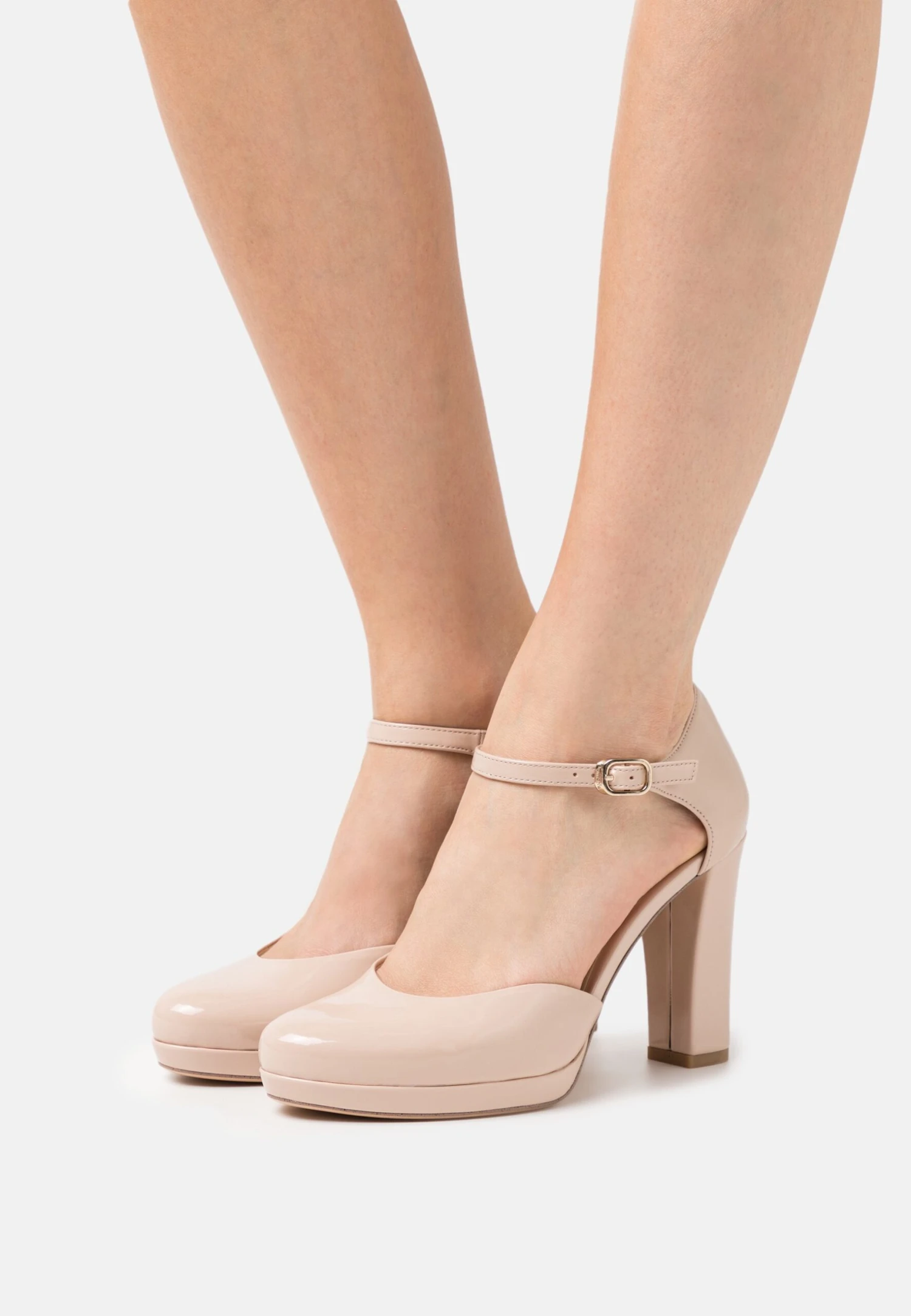 Tamaris Plateaupumps - Nude 1 Tamaris Plateaupumps - Nude