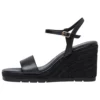 Tamaris Sandalen Met Sleehak - Black Uni