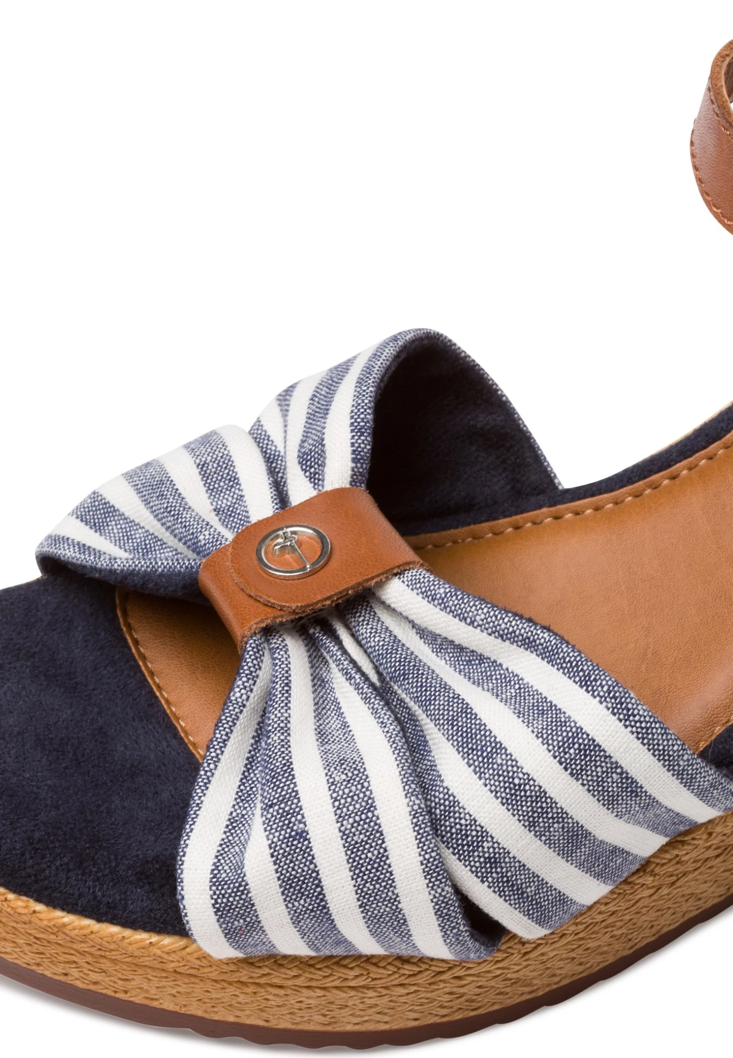 Tamaris Sandalen Met Sleehak - Cuoio Stripes 7 Tamaris Sandalen Met Sleehak - Cuoio Stripes - Afbeelding 7