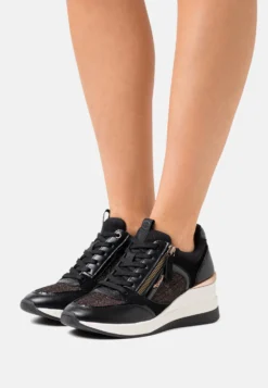 Tamaris Sneakers Laag - Black/Copper