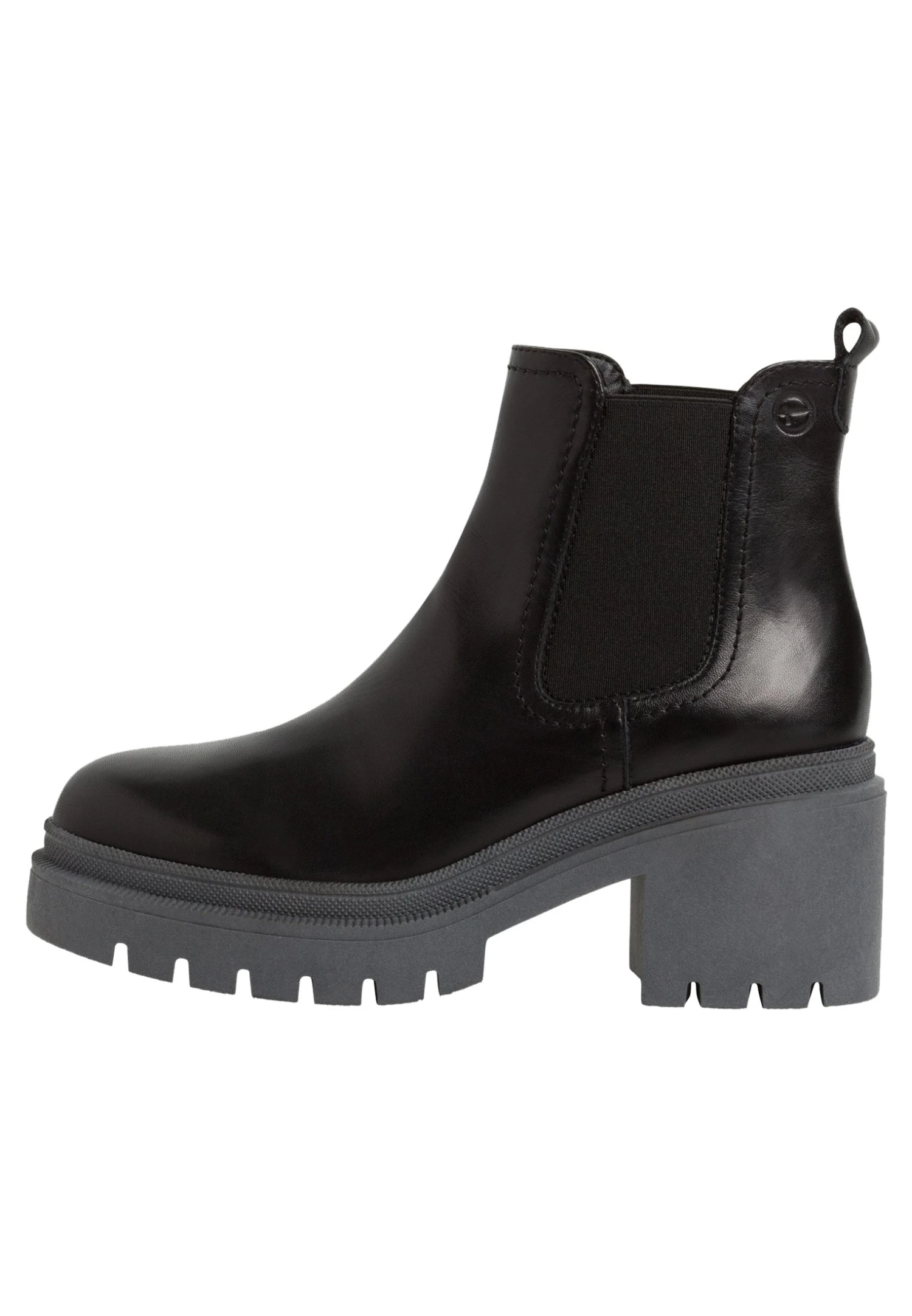 Tamaris Enkellaarsjes Met Plateauzool - Black Grey 2 Tamaris Enkellaarsjes Met Plateauzool - Black Grey - Afbeelding 2