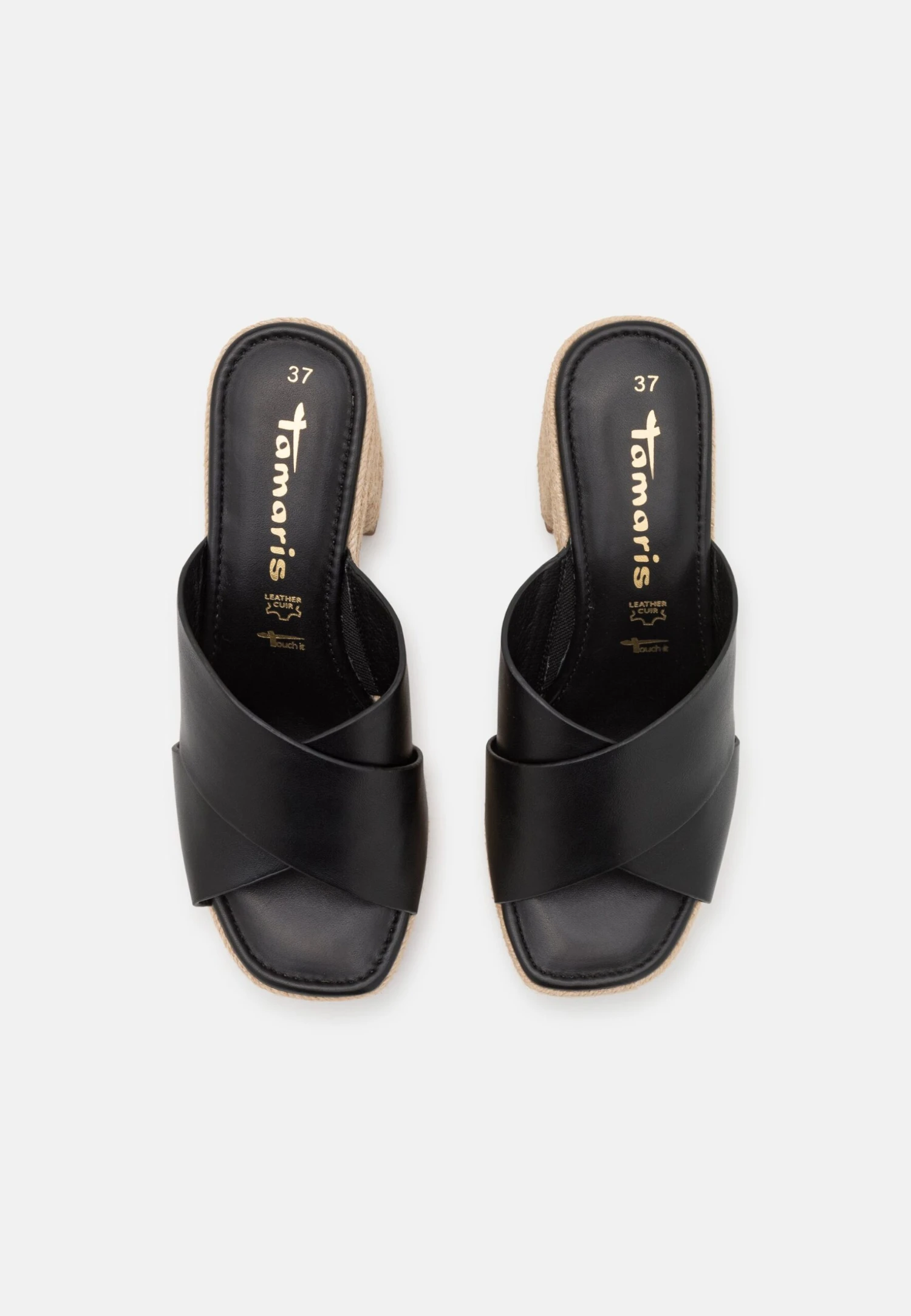 Tamaris Muiltjes Met Hak - Black 6 Tamaris Muiltjes Met Hak - Black - Afbeelding 6