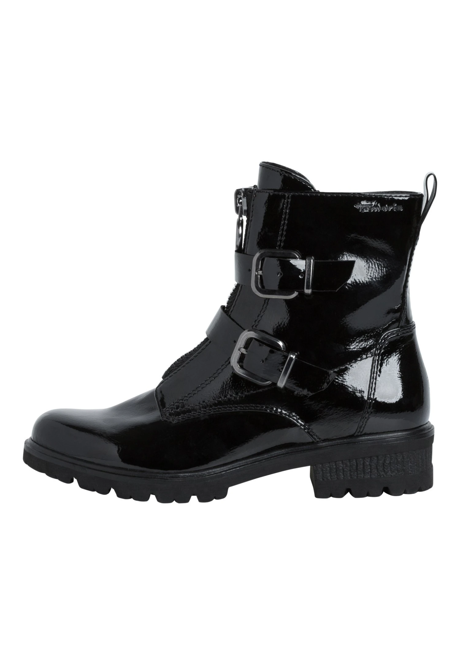 Tamaris Cowboy-/Bikerlaarsjes - Black Patent 1 Tamaris Cowboy-/Bikerlaarsjes - Black Patent