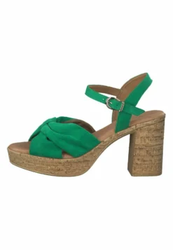 Tamaris Sandalen Met Plateauzool - Green
