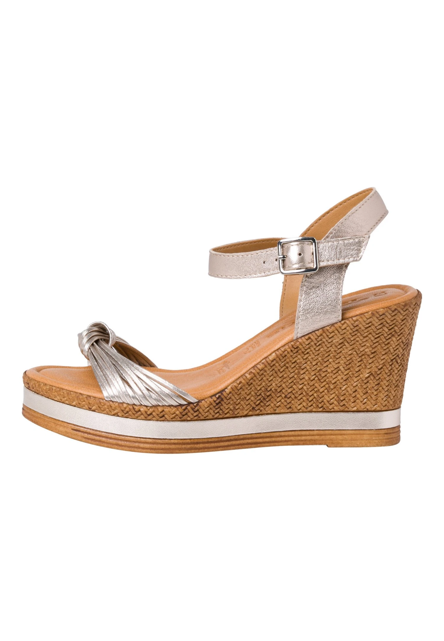 Tamaris Sandalen Met Hoge Hak - Champagne Met 2 Tamaris Sandalen Met Hoge Hak - Champagne Met - Afbeelding 2