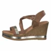 Tamaris Sandalen Met Plateauzool - Cuoio Lt.Gold