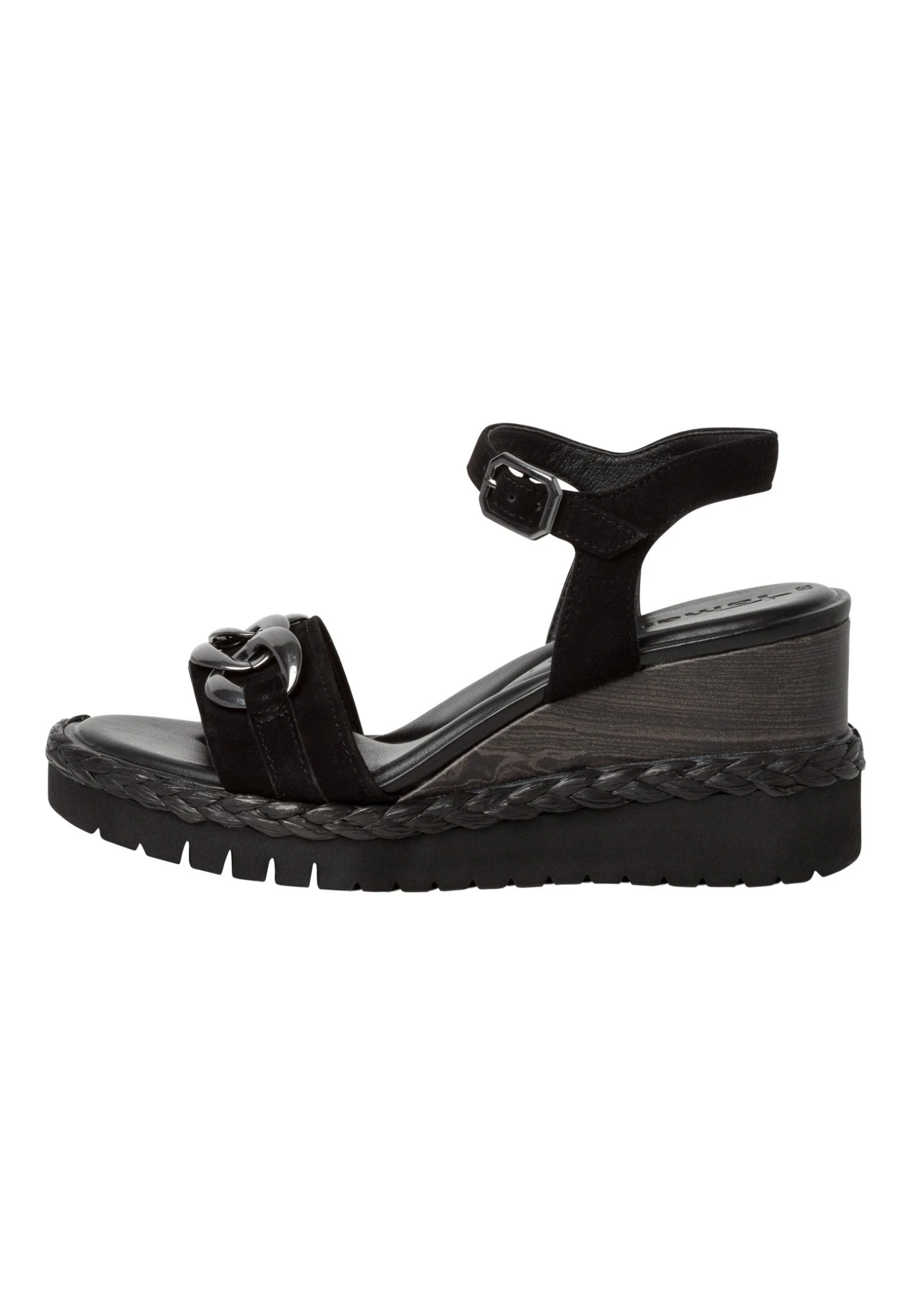 Tamaris Sandalen Met Sleehak - Black 1 Tamaris Sandalen Met Sleehak - Black