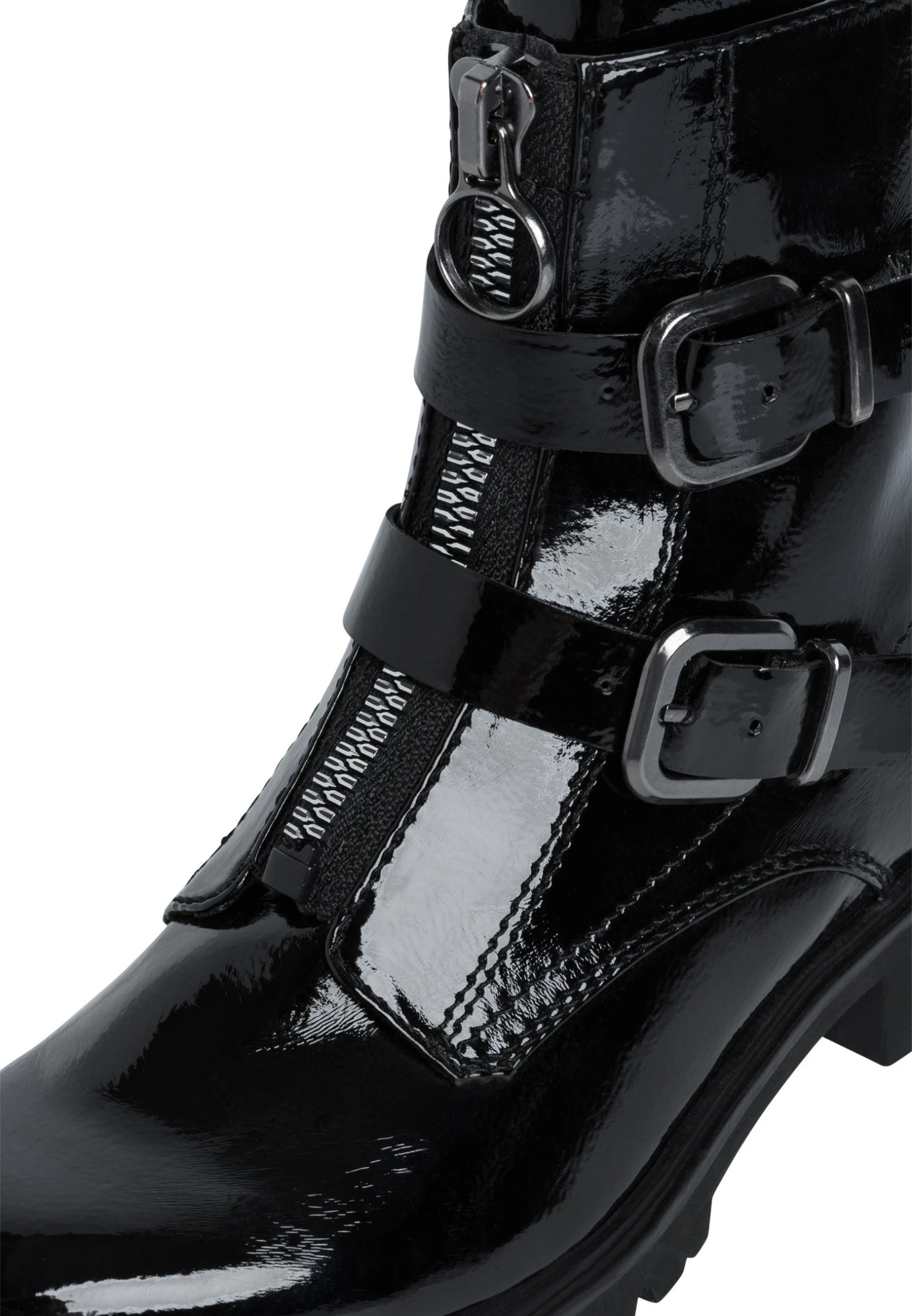 Tamaris Cowboy-/Bikerlaarsjes - Black Patent 5 Tamaris Cowboy-/Bikerlaarsjes - Black Patent - Afbeelding 5