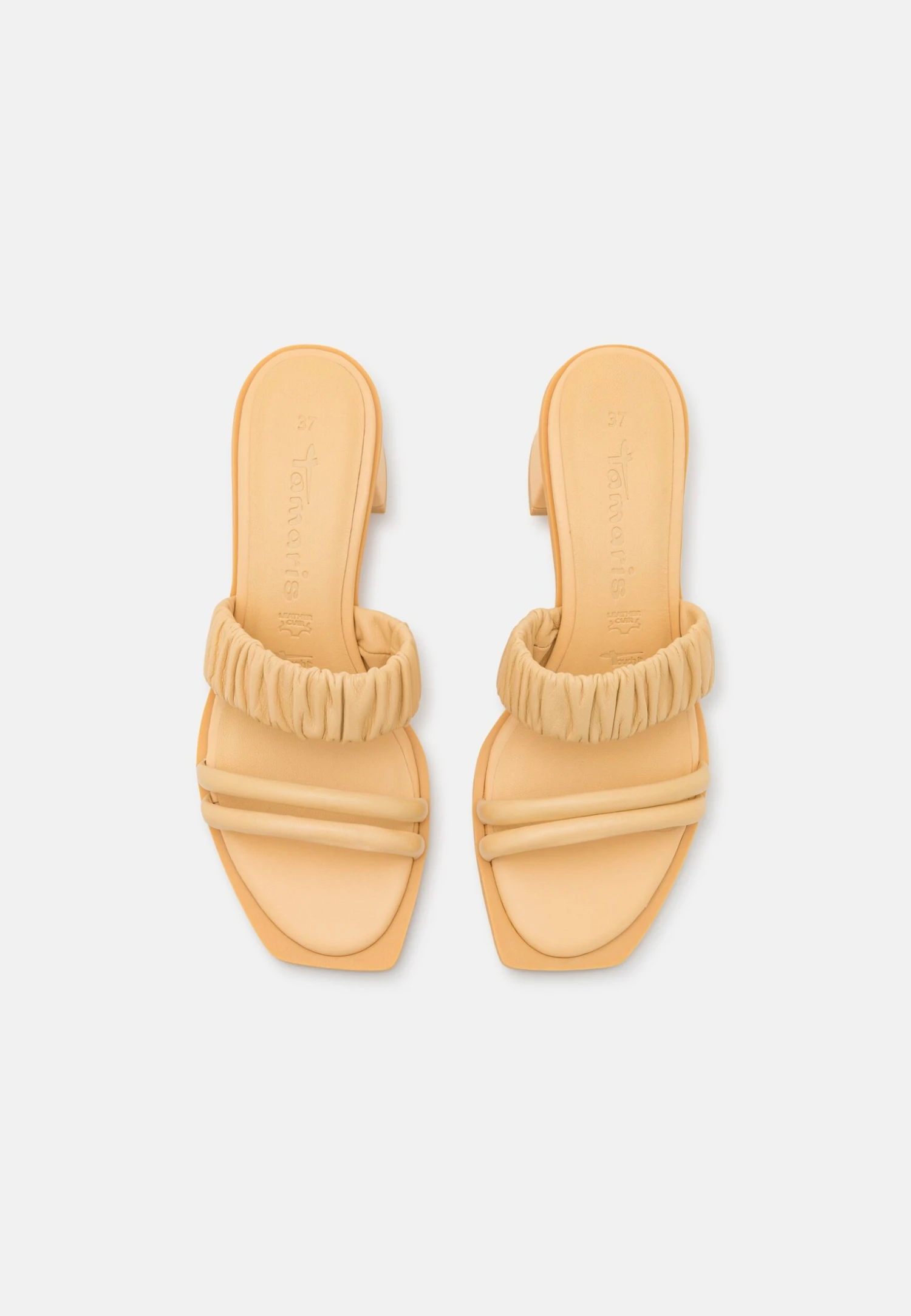 Tamaris Muiltjes Met Hak - Soft Lemon 6 Tamaris Muiltjes Met Hak - Soft Lemon - Afbeelding 6