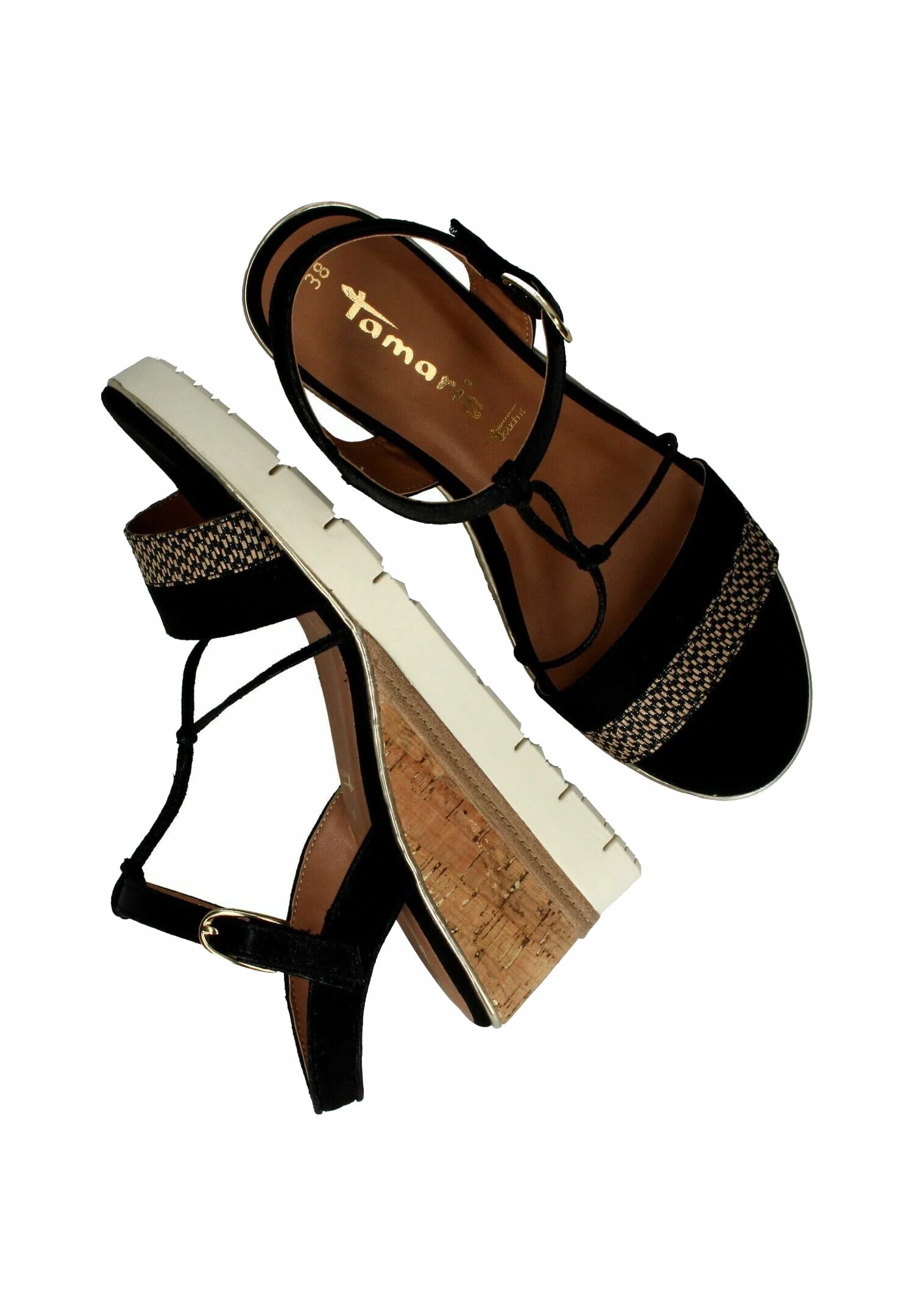 Tamaris Sandalen Met Plateauzool - Black Comb 4 Tamaris Sandalen Met Plateauzool - Black Comb - Afbeelding 4