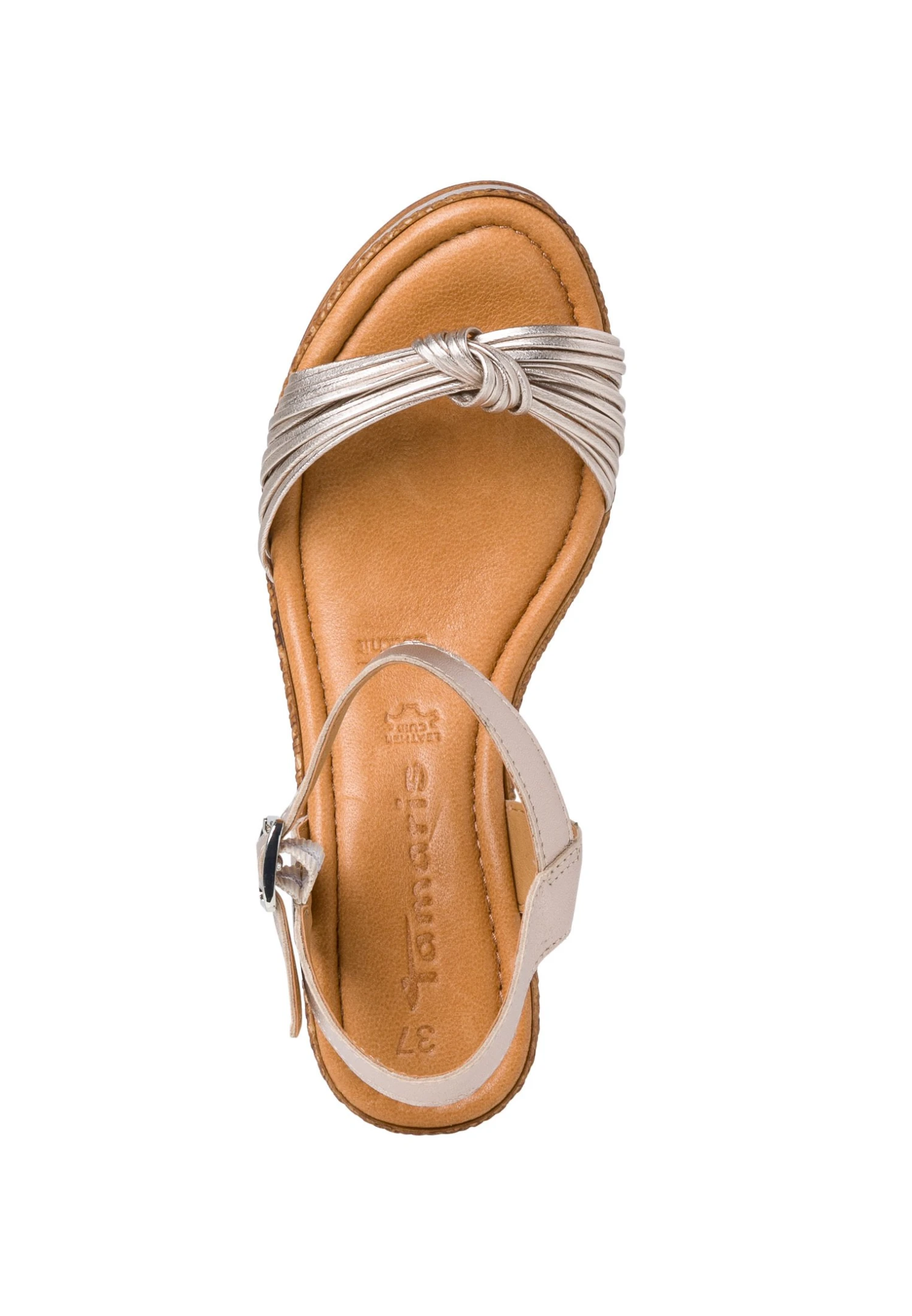 Tamaris Sandalen Met Hoge Hak - Champagne Met 4 Tamaris Sandalen Met Hoge Hak - Champagne Met - Afbeelding 4