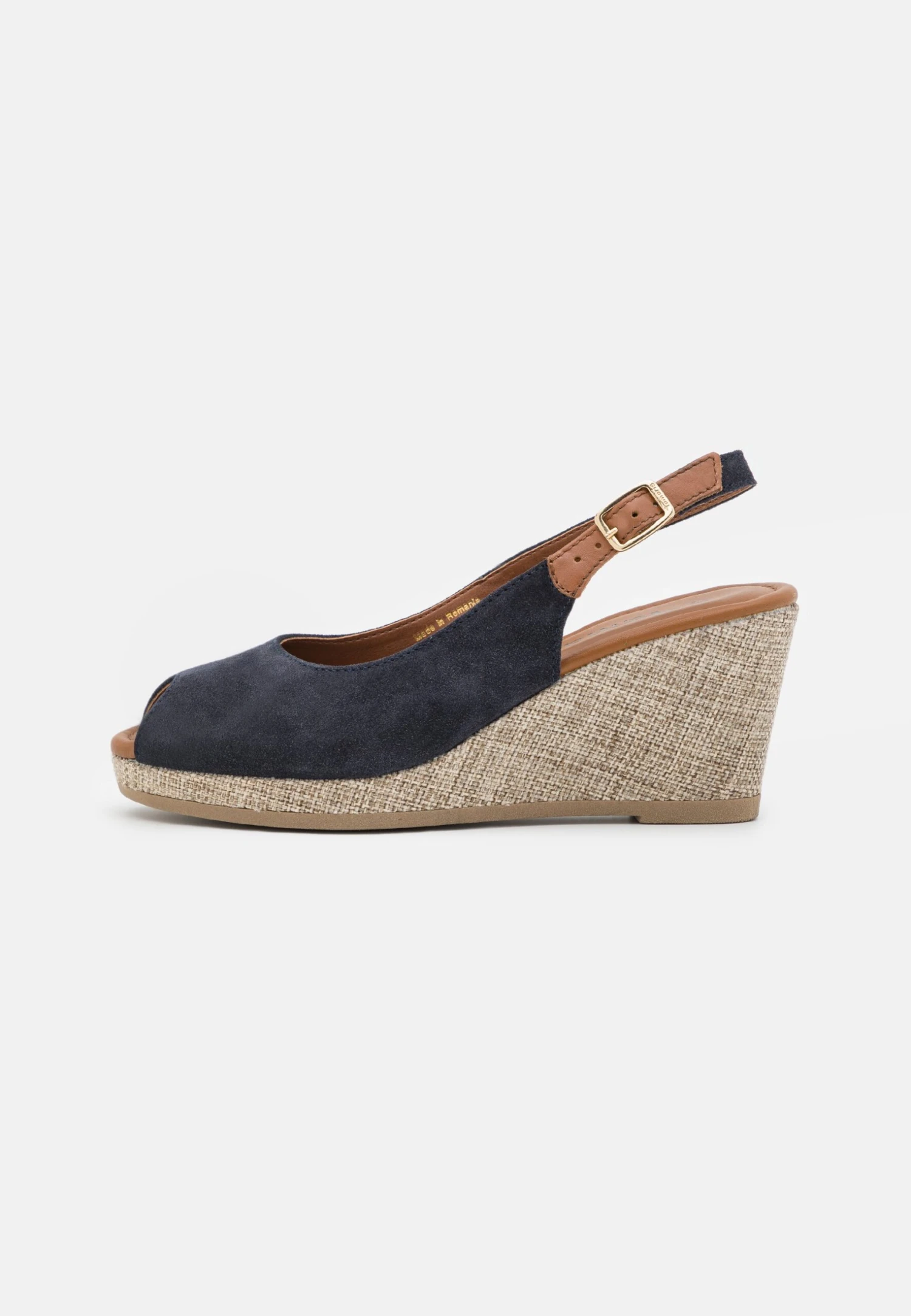 Tamaris Sleehakken - Navy/Cuoio 2 Tamaris Sleehakken - Navy/Cuoio - Afbeelding 2