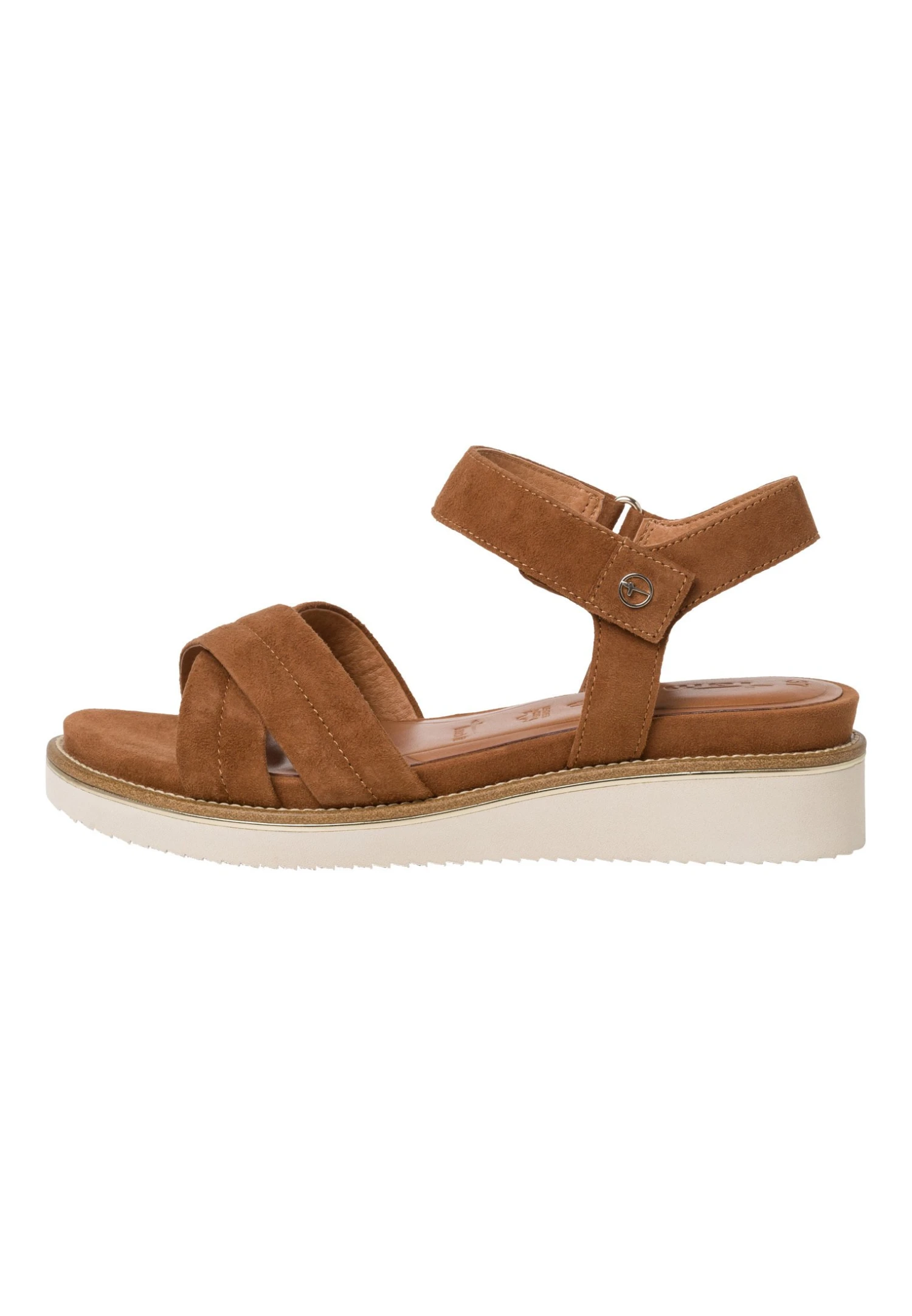 Tamaris Sandalen Met Sleehak - Cognac 2 Tamaris Sandalen Met Sleehak - Cognac - Afbeelding 2