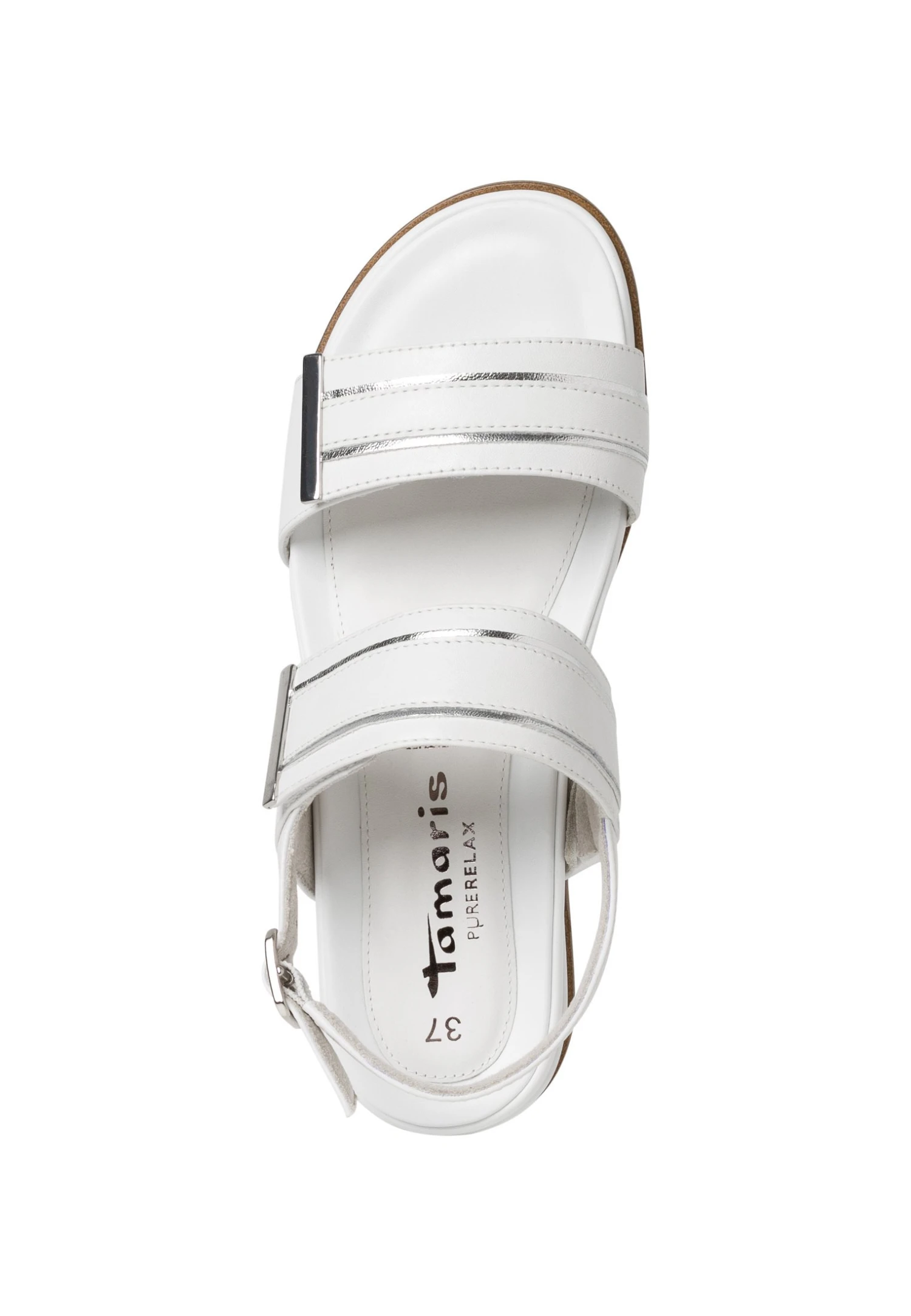 Tamaris Pure Relax - Sandalen Met Sleehak - White 3 Tamaris Pure Relax - Sandalen Met Sleehak - White - Afbeelding 3