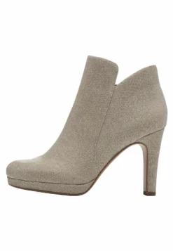 Tamaris Enkellaarsjes Met Plateauzool - Champagne