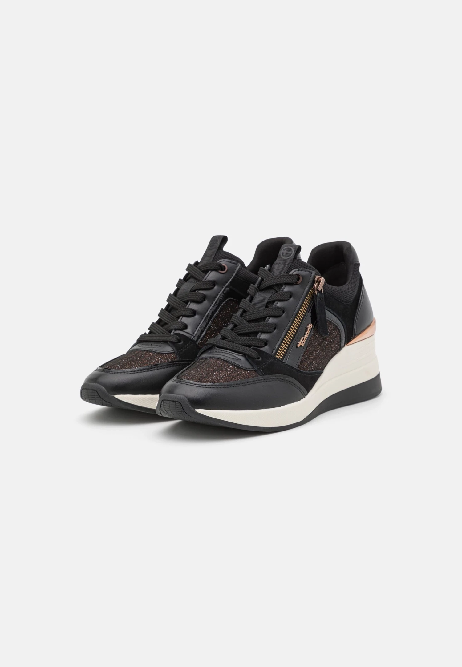 Tamaris Sneakers Laag - Black/Copper 3 Tamaris Sneakers Laag - Black/Copper - Afbeelding 3