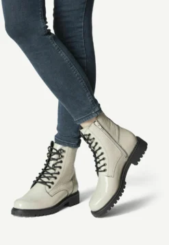 Tamaris Veterboots - Ivory Patent