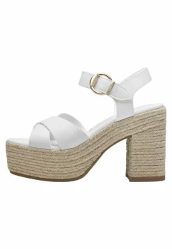 Tamaris Sandalen Met Hoge Hak - White Matt