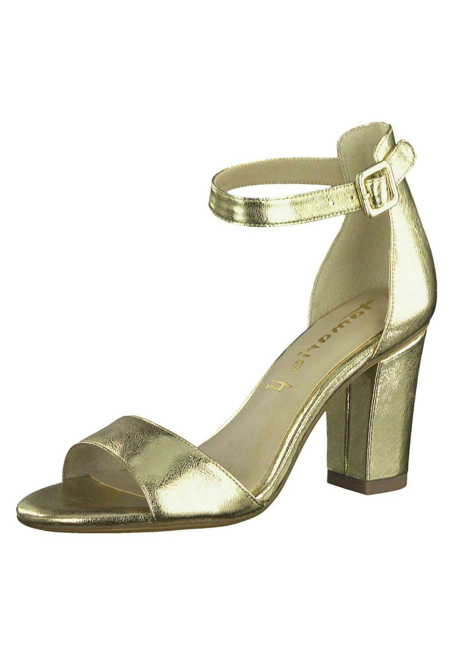 Tamaris Sandalen Met Hoge Hak - Gold 2 Tamaris Sandalen Met Hoge Hak - Gold - Afbeelding 2