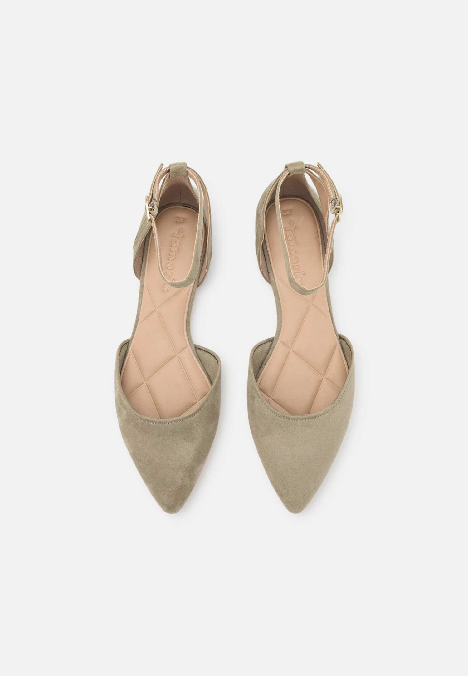 Tamaris Ballerina'S Met Enkelbandjes - Pistacchio 6 Tamaris Ballerina'S Met Enkelbandjes - Pistacchio - Afbeelding 6