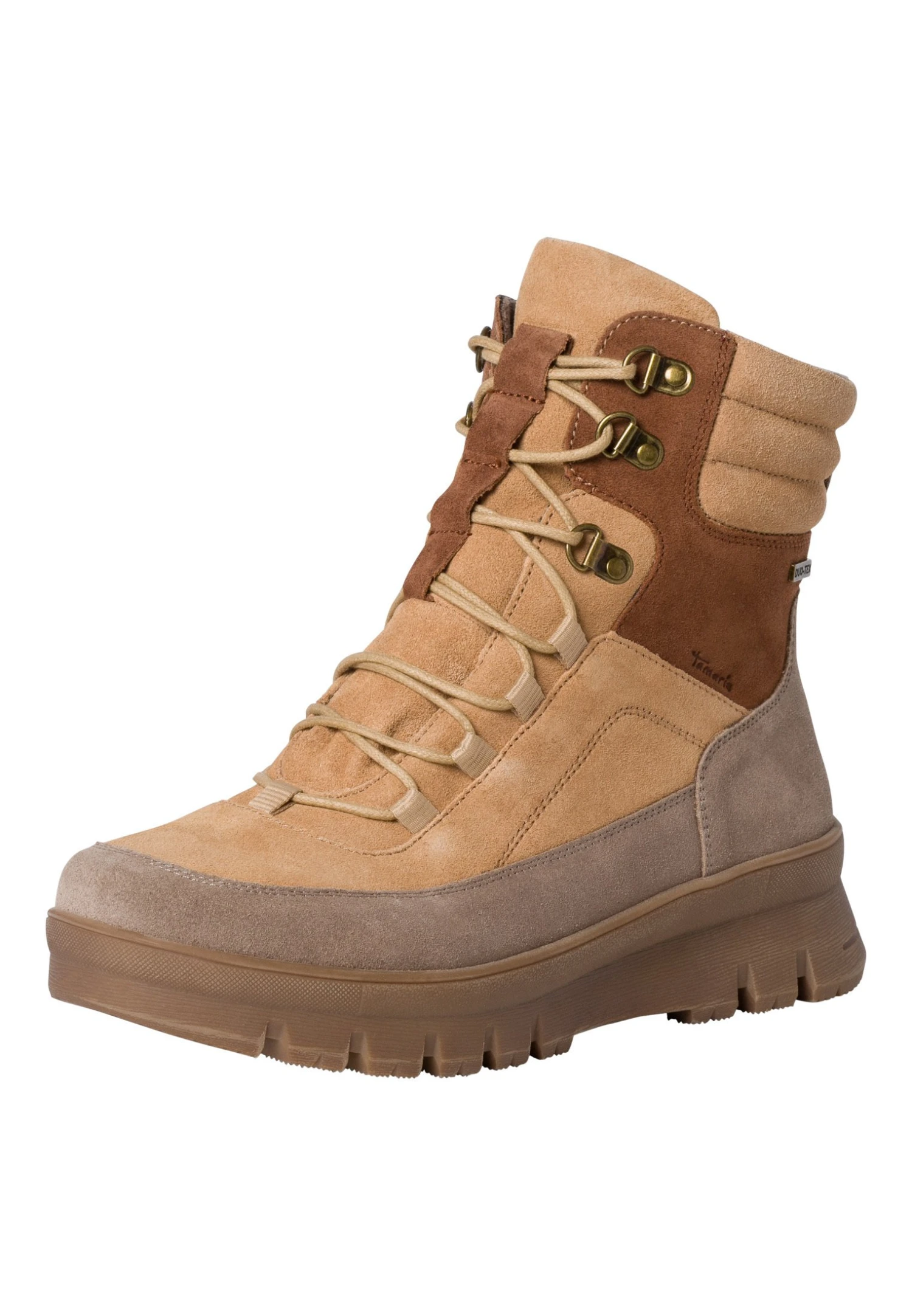 Tamaris Comfort - Enkellaarsjes Met Plateauzool - Sand Comb 2 Tamaris Comfort - Enkellaarsjes Met Plateauzool - Sand Comb - Afbeelding 2