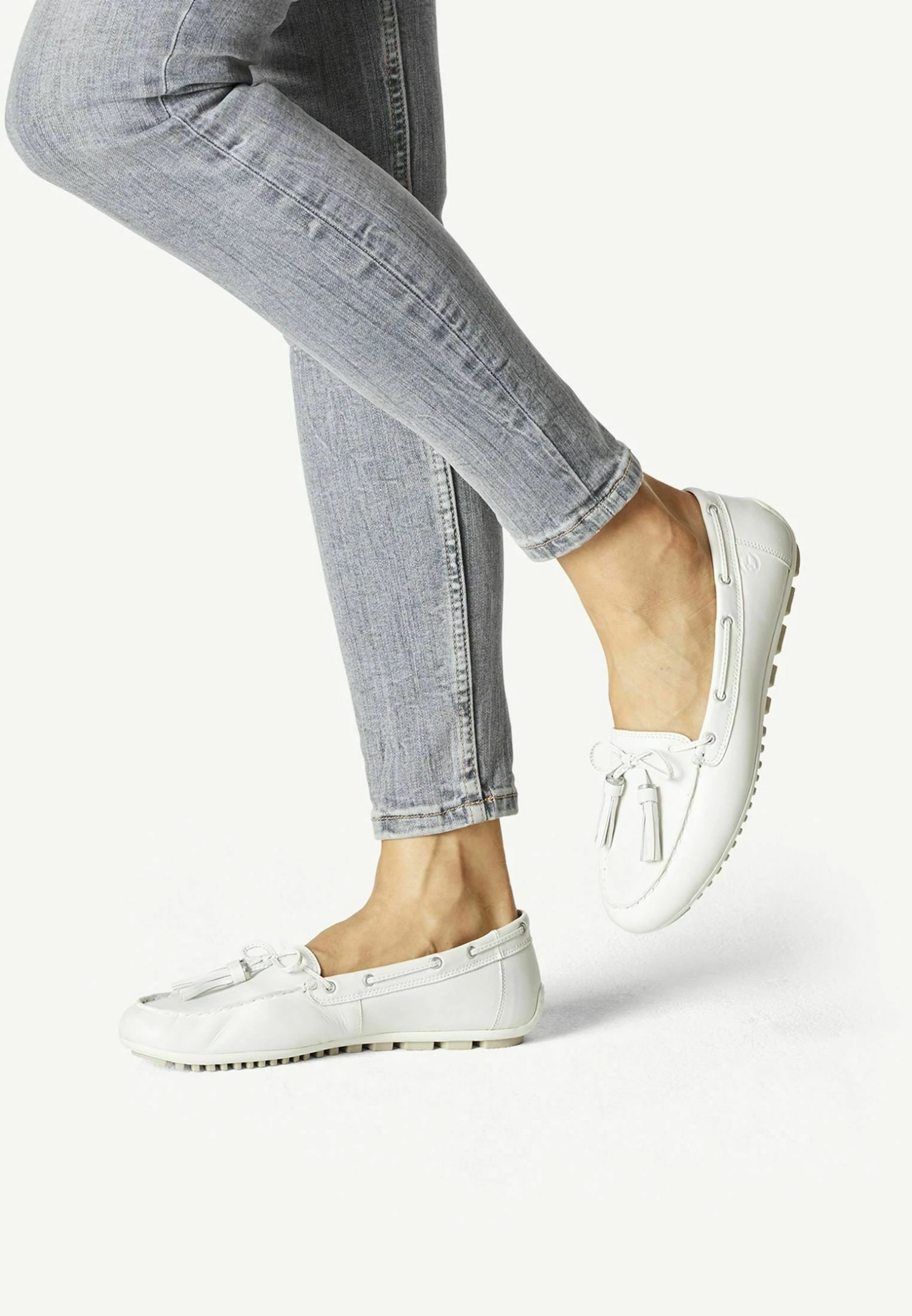 Tamaris Bootschoenen - White Leather 1 Tamaris Bootschoenen - White Leather