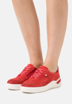 Lace Up - Sneakers Laag - Sangria