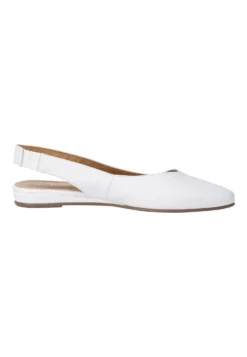 Tamaris Slingback Ballerina´S - White Leather -Tamaris Verkoopwinkel d45d1152e43c410bb0ff56e684c6ab1d