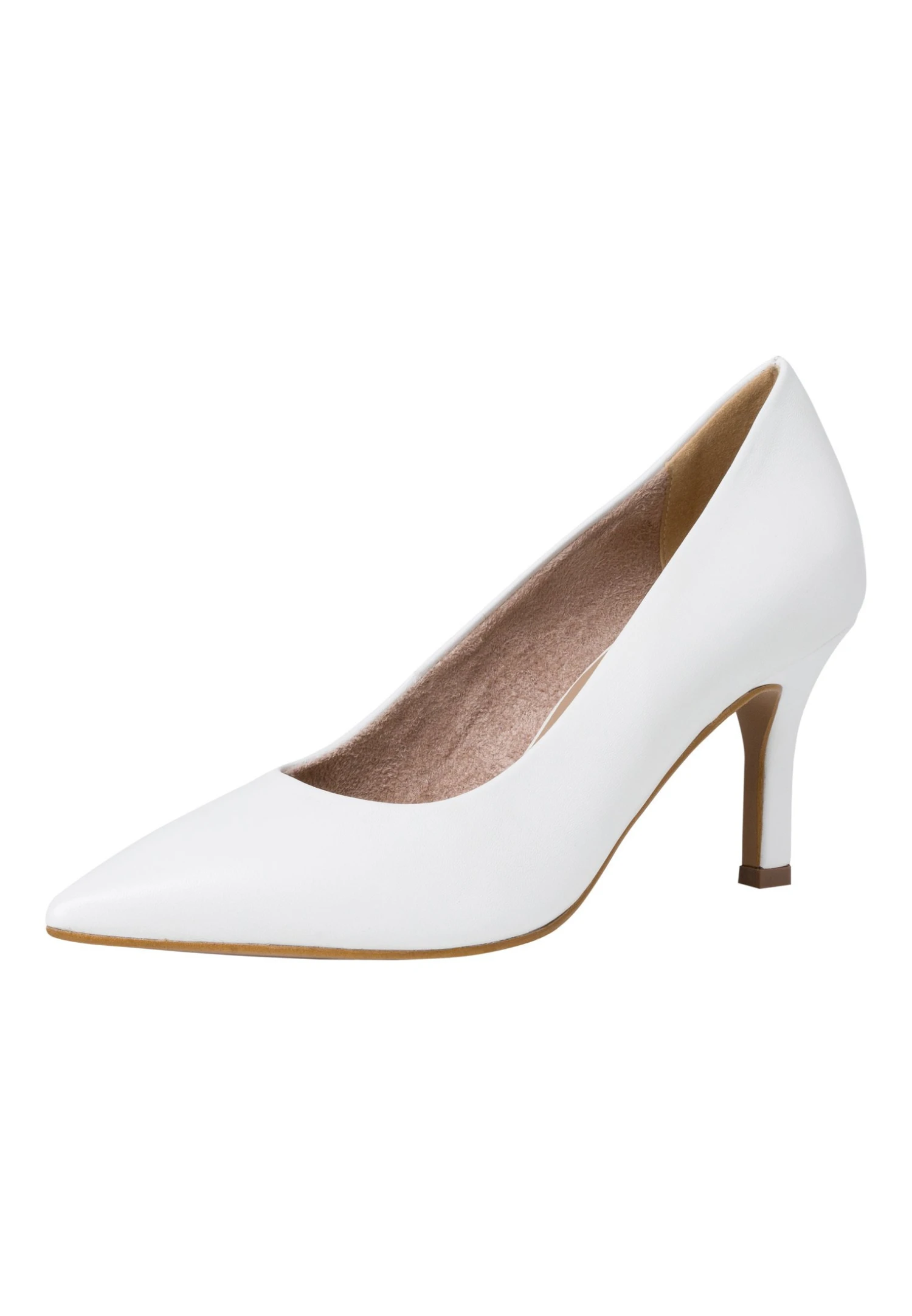 Tamaris Klassieke Pumps - White Leather 2 Tamaris Klassieke Pumps - White Leather - Afbeelding 2