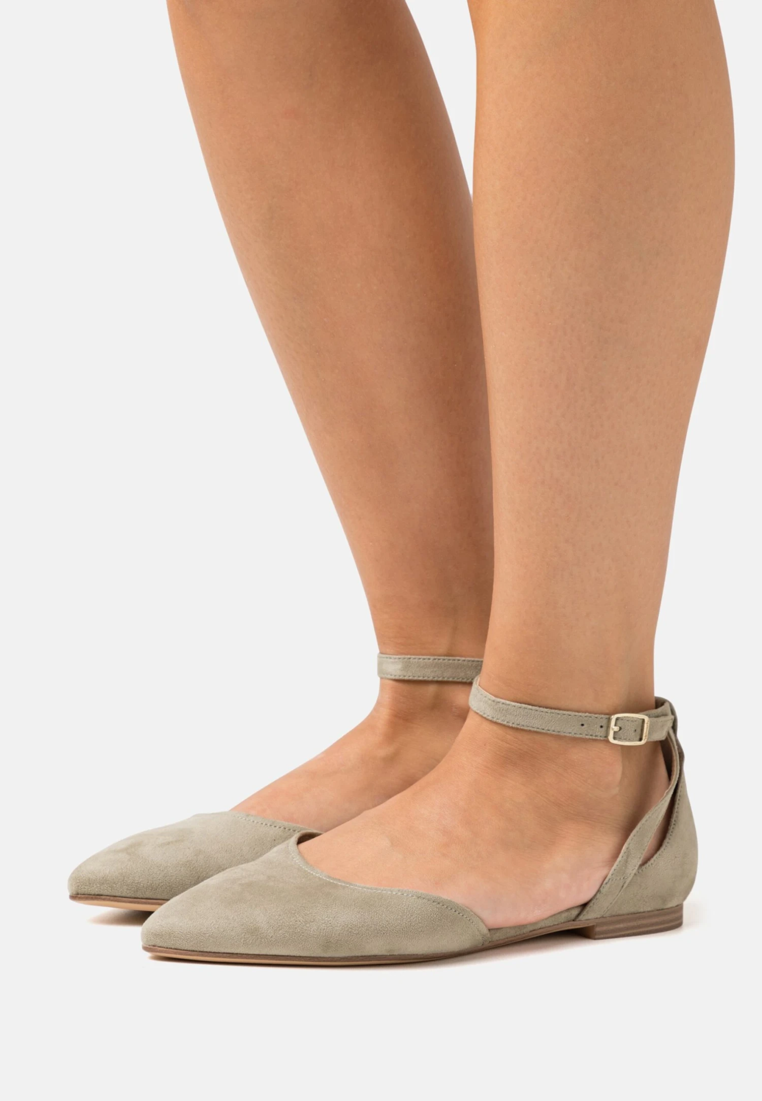 Tamaris Ballerina'S Met Enkelbandjes - Pistacchio 1 Tamaris Ballerina'S Met Enkelbandjes - Pistacchio