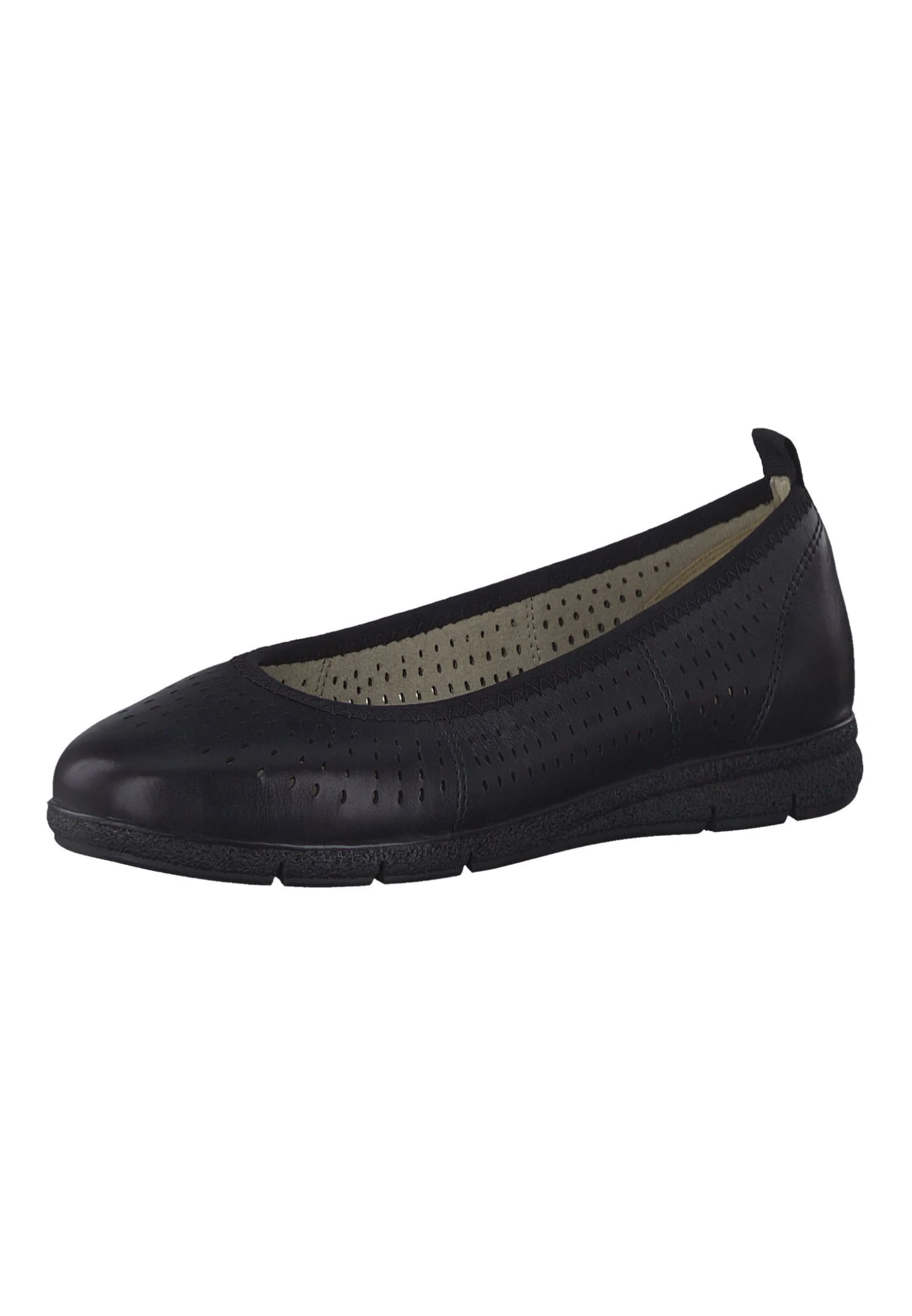 Tamaris Comfort- Ballerina'S - Black Nappa 4 Tamaris Comfort- Ballerina'S - Black Nappa - Afbeelding 4
