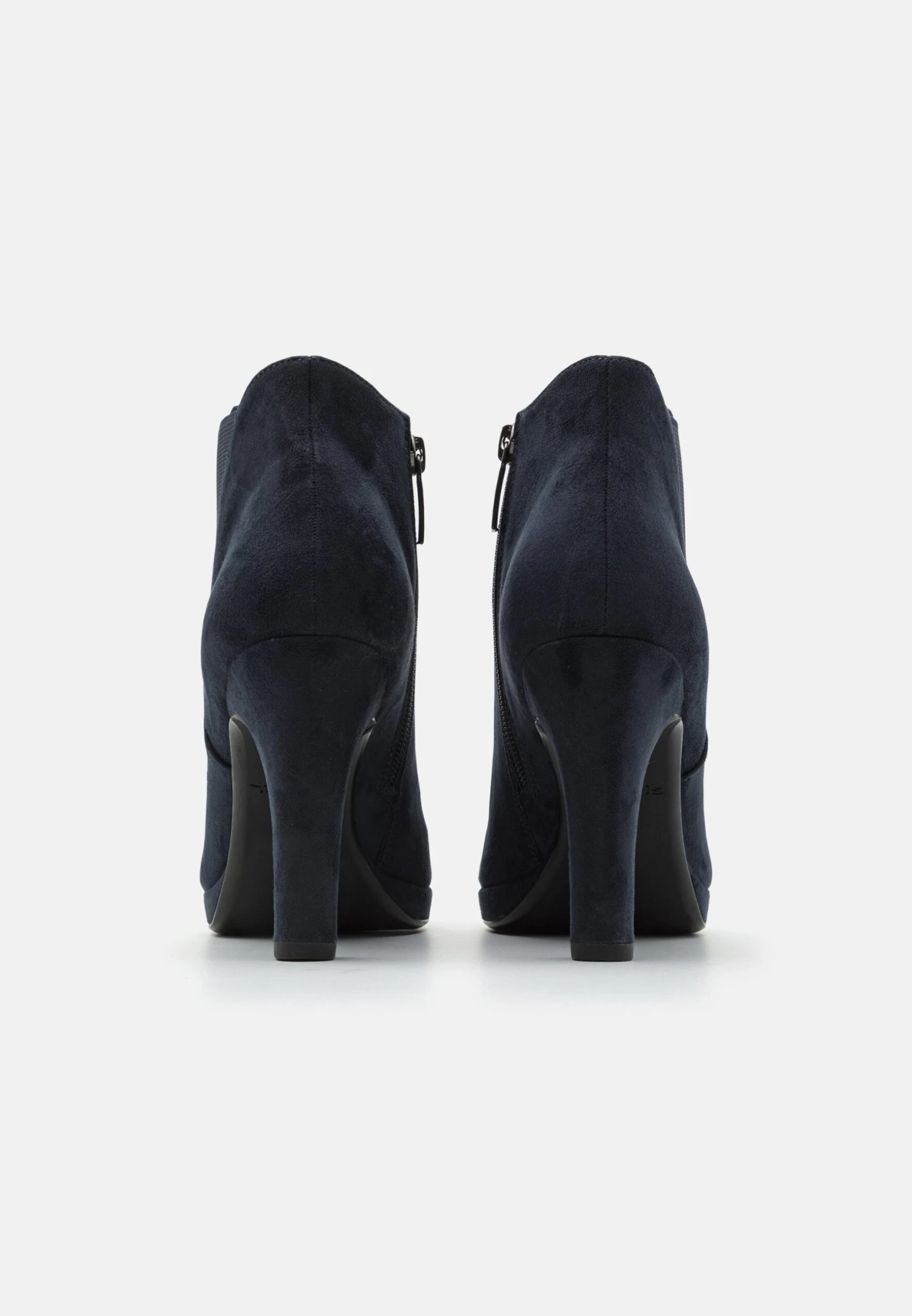 Tamaris Enkellaarsjes Met Hoge Hak - Navy 4 Tamaris Enkellaarsjes Met Hoge Hak - Navy - Afbeelding 4