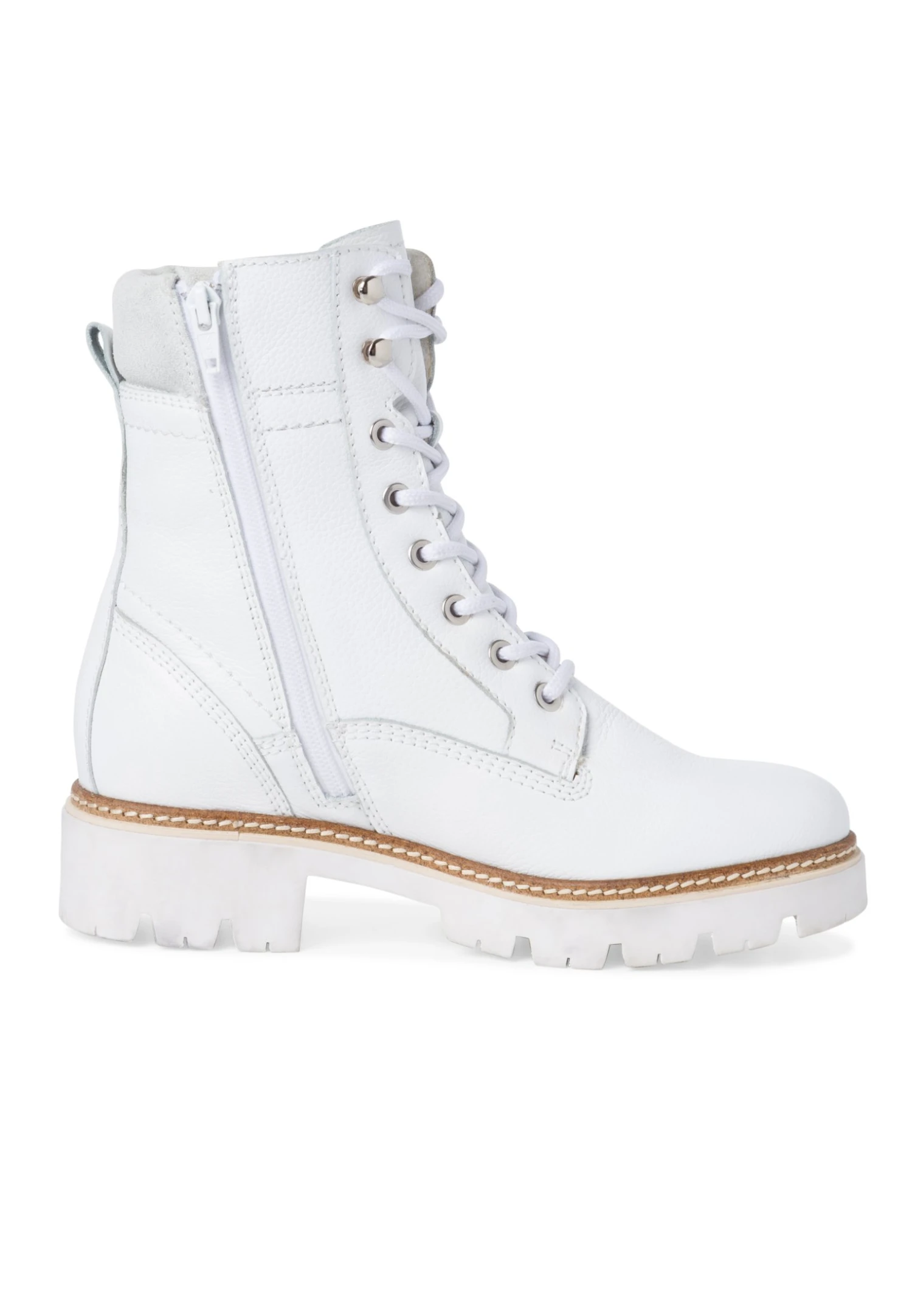 Tamaris Veterboots - White Leather 5 Tamaris Veterboots - White Leather - Afbeelding 5